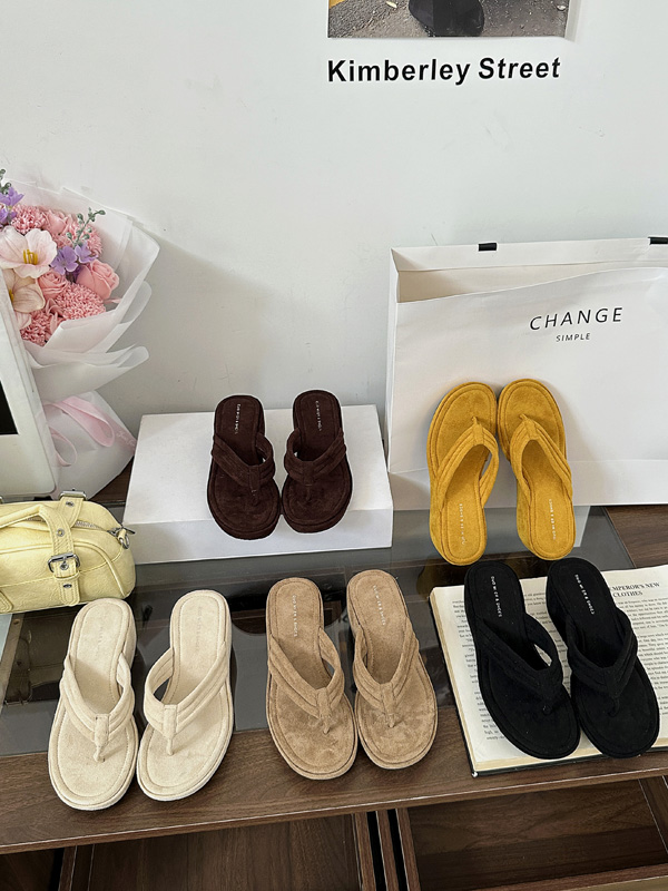 Women’s Wedge Flip Flop Slippers with Thong Sandal Style
