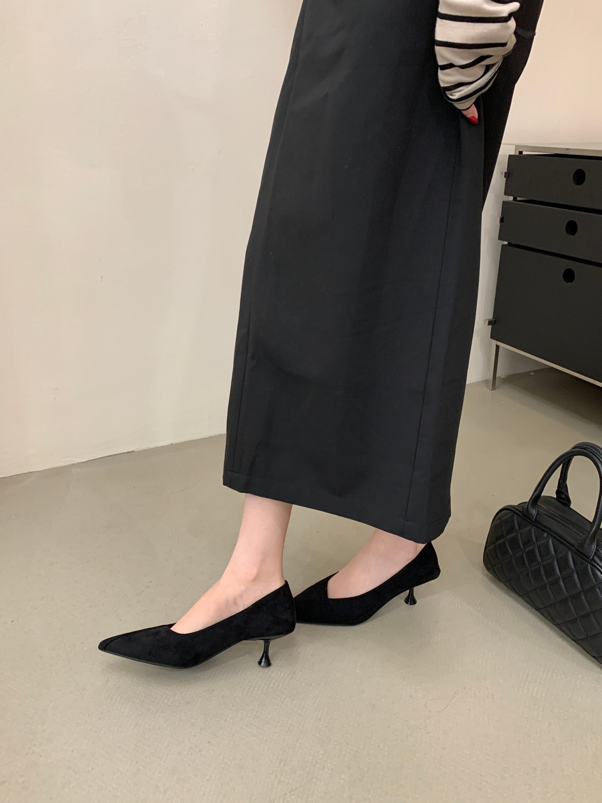 2026 New Autumn Shallow Mouth Soft Leather Pointed Toe Thin Heel Suede Fashion Commuter Women’s Shoes – Style 0d5b0e