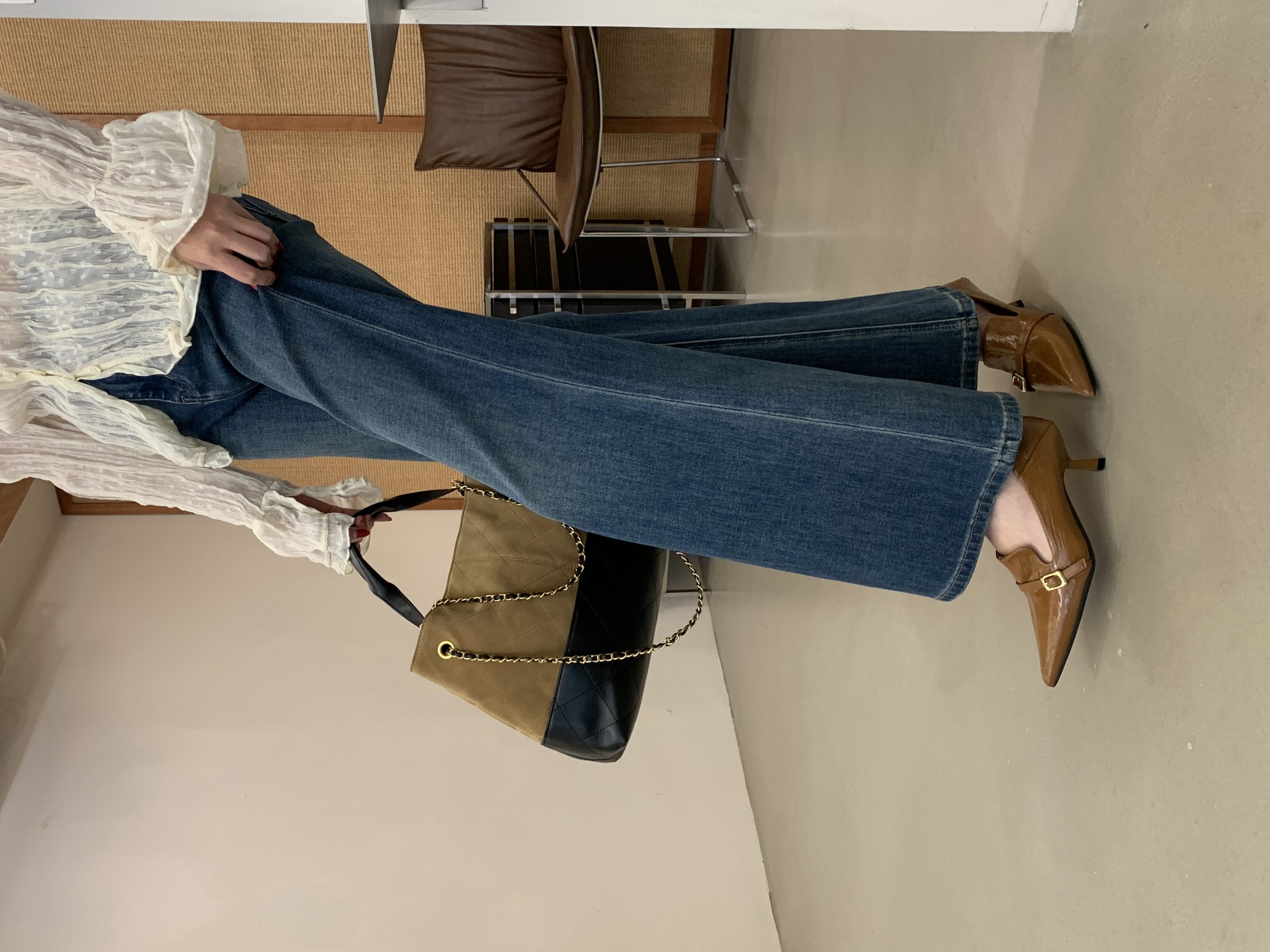 2026 New Style Pointed Toe Shallow Mouth Thin Heel Elegant One-Buckle Comfortable French Soft Leather Commuter Shoes